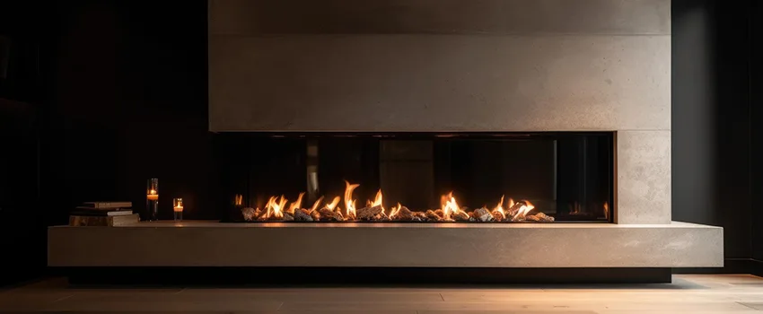 Gas Fireplace Ember Bed Design Services in Irvine, California