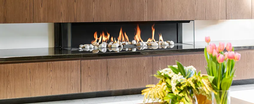 Double-height Fireplace Design Refurbishment in Irvine, California